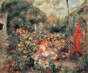 Pierre Renoir, Young Girls in a  Garden in Montmartre